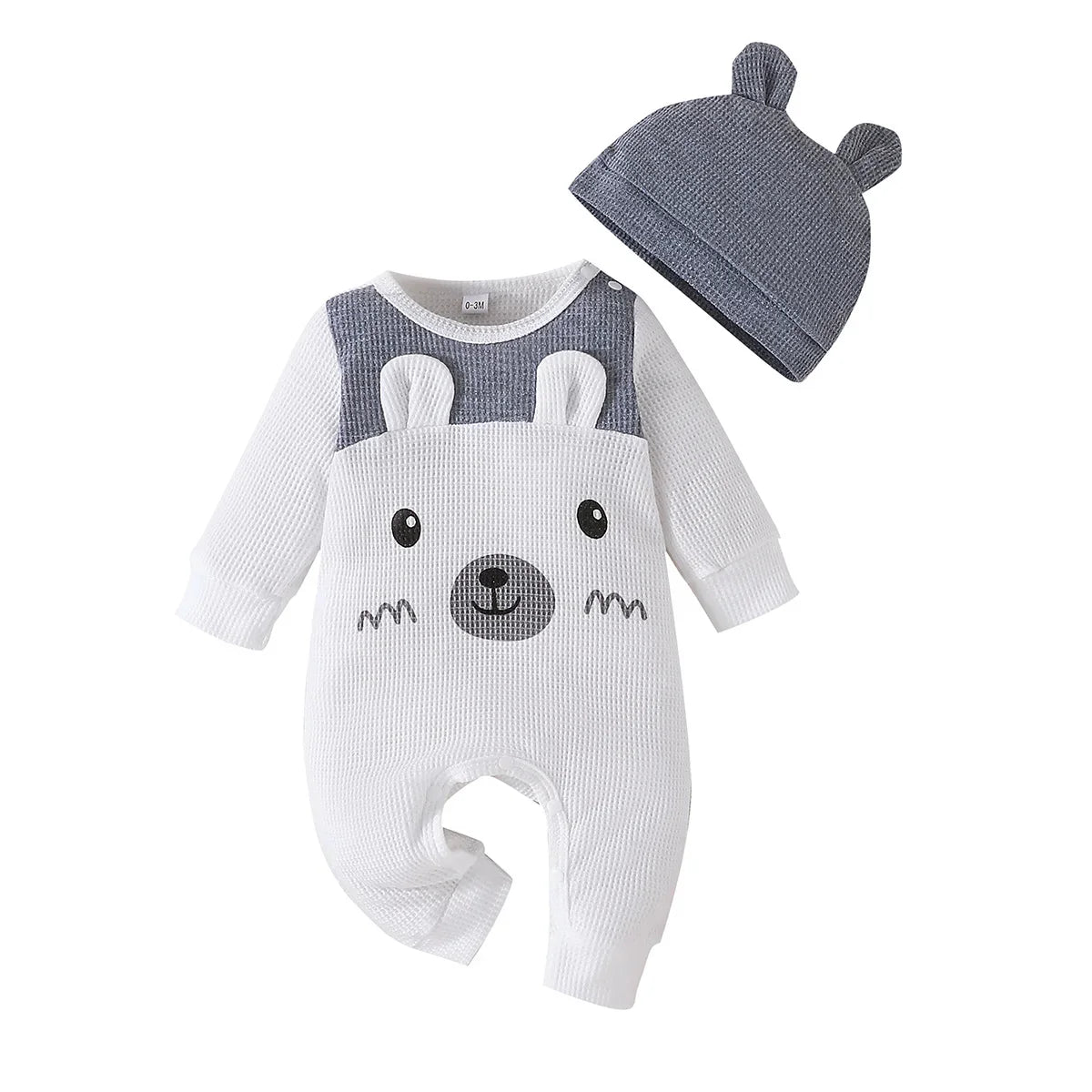 Tutina per bebè con orecchie da orso