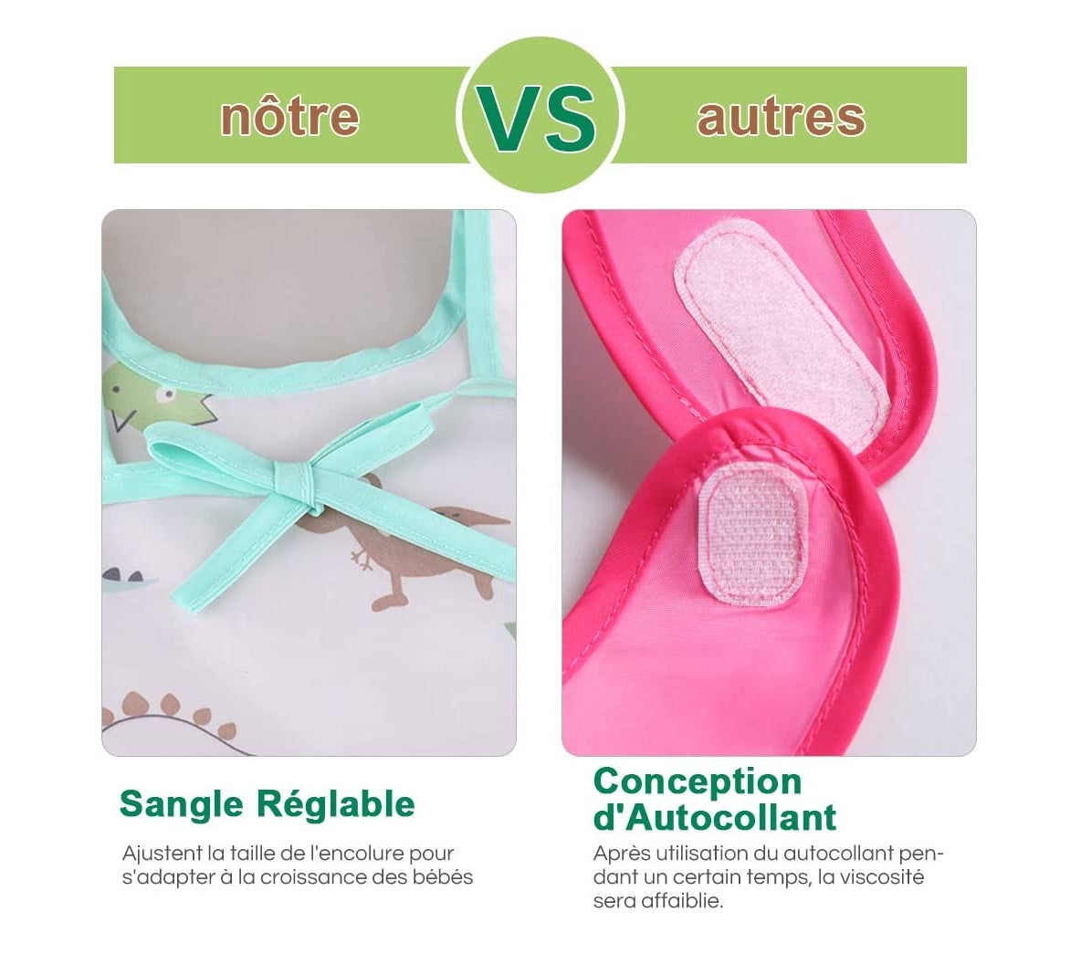 Bavoir Bébé à Manches Longues