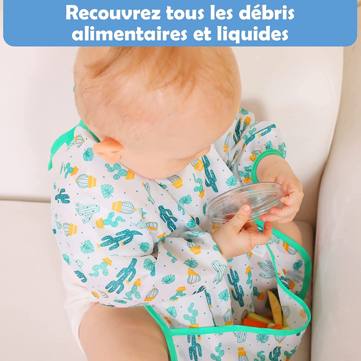 Bavoir Bébé à Manches Longues