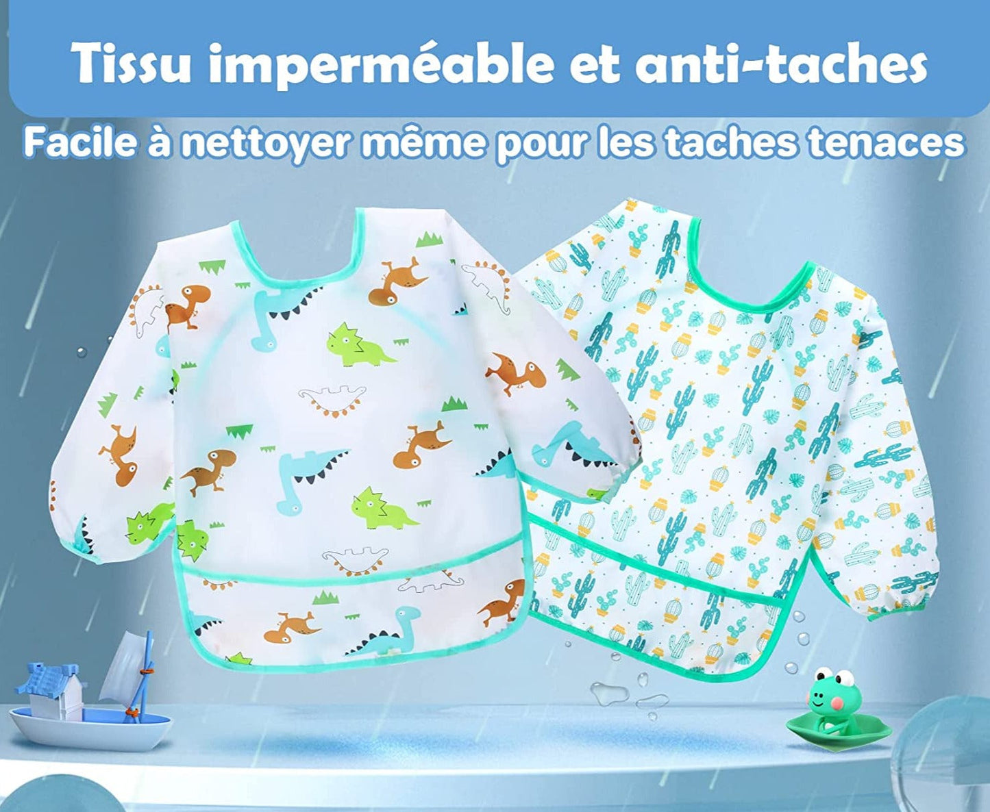 Bavoir Bébé à Manches Longues