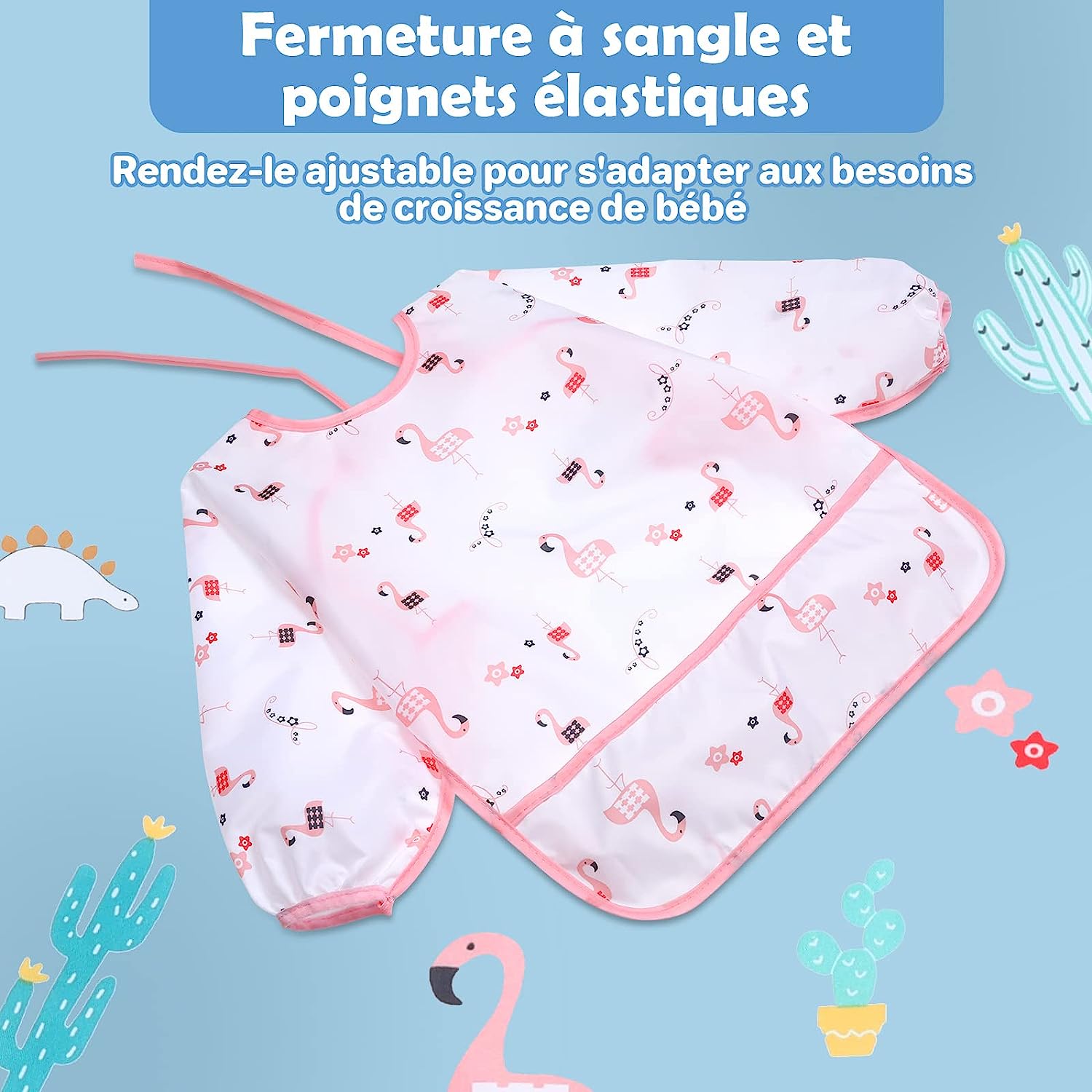 Bavoir Bébé à Manches Longues