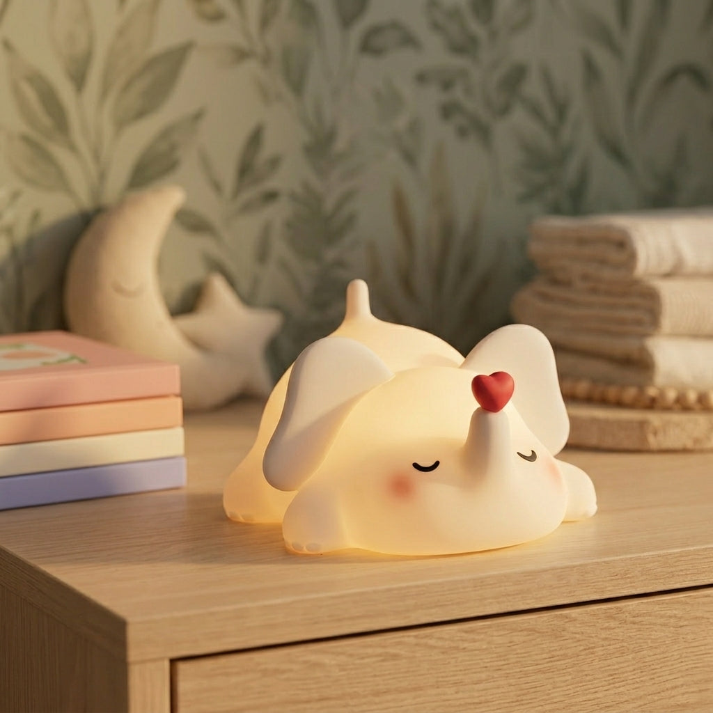Veilleuse Pipo l'éléphant rechargeable