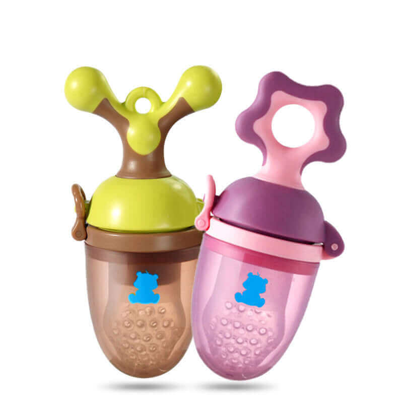 Bite Buddy™ 2-en-1 Distributeur de Nourriture Fraîche & Anneau de Dentition (Sucette en Silicone Sûre)