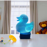 Luminous Dreamscape™ 3D LED Illusion Lamp (16-Color Remote Control Night Light)