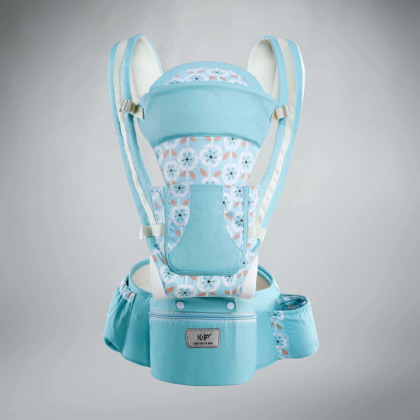 Porte-bébé ergonomique 4-en-1 avec siège de hanche (Nouveau-né jusqu'au tout-petit)