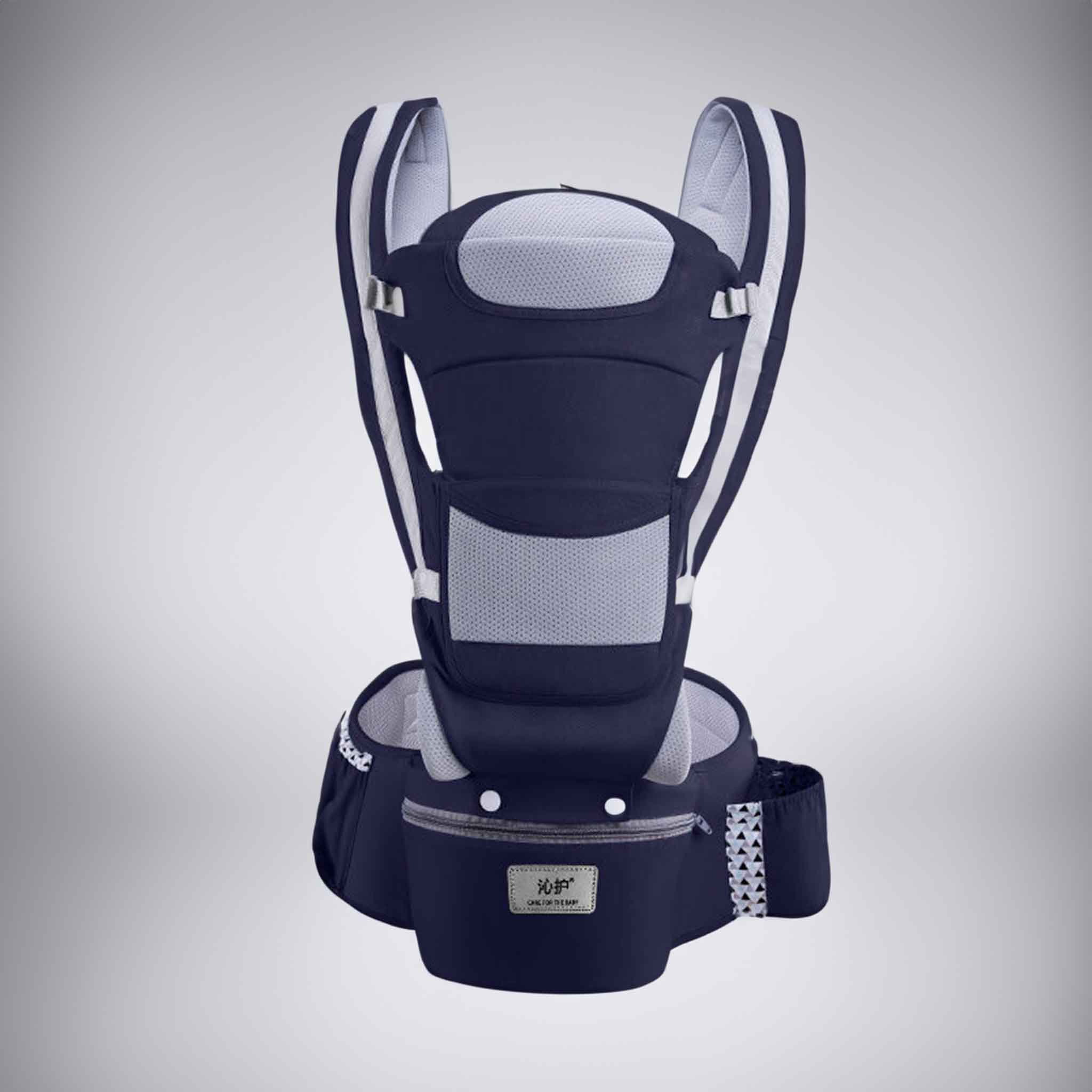Porte-bébé ergonomique 4-en-1 avec siège de hanche (Nouveau-né jusqu'au tout-petit)