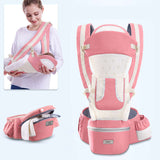 Porte-bébé ergonomique 4-en-1 avec siège de hanche (Nouveau-né jusqu'au tout-petit)