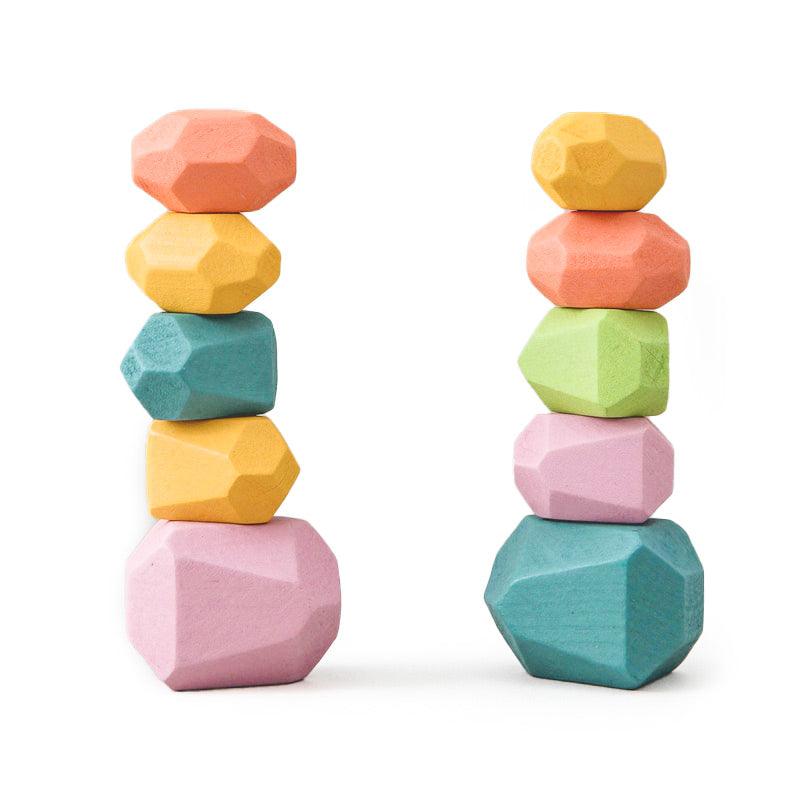 Blocs de construction en bois Montessori
