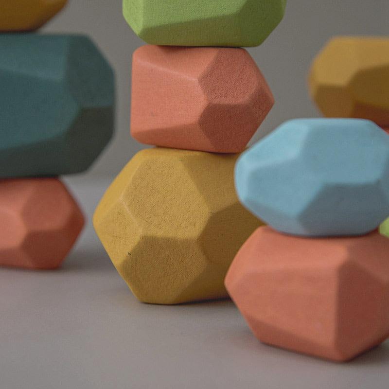 Blocs de construction en bois Montessori