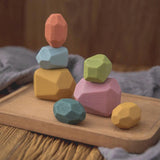 Blocs de construction en bois Montessori