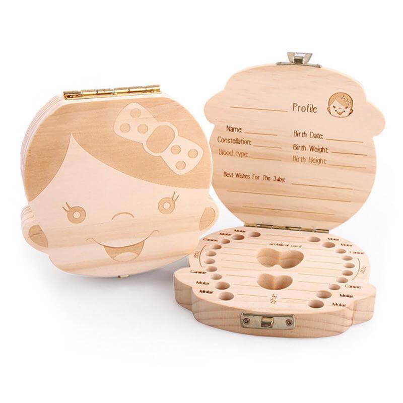 Wooden Keepsake Box for Baby Teeth
