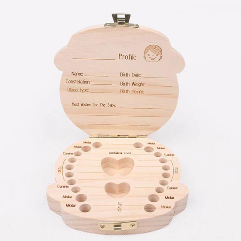 Wooden Keepsake Box for Baby Teeth