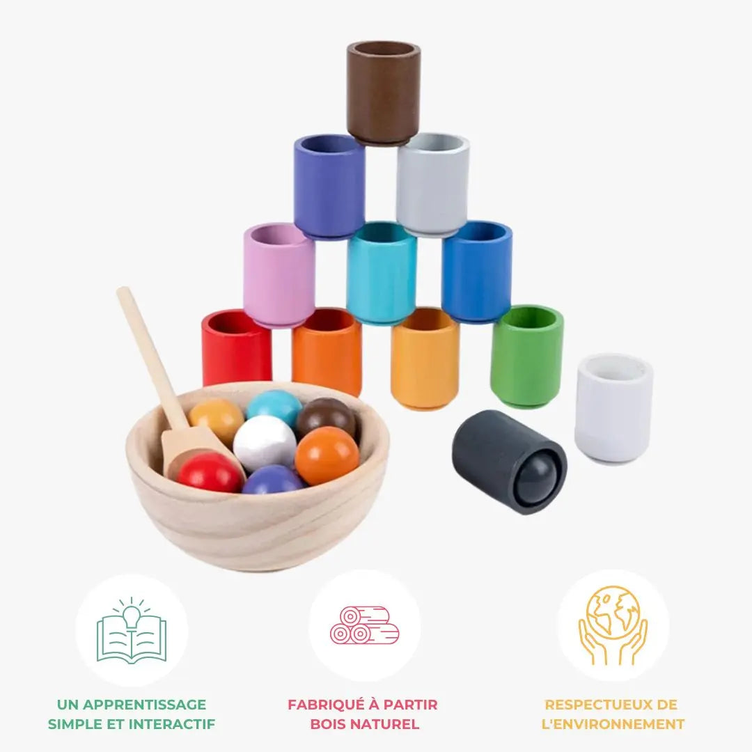 Montessori Balls and Cups - ColorMatch™