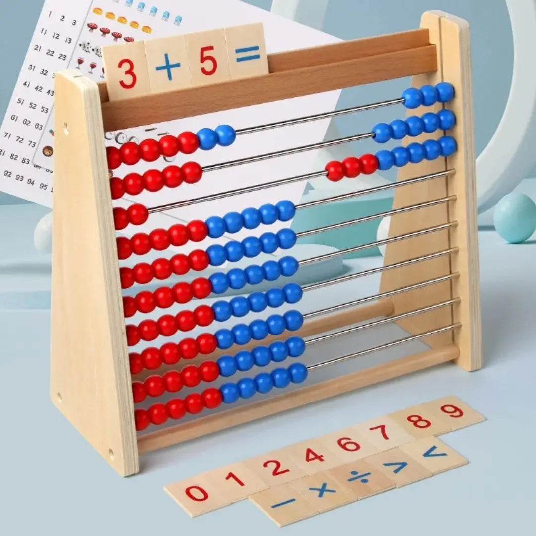 Montessori Chinese Abacus with Included Cards - Boulix™