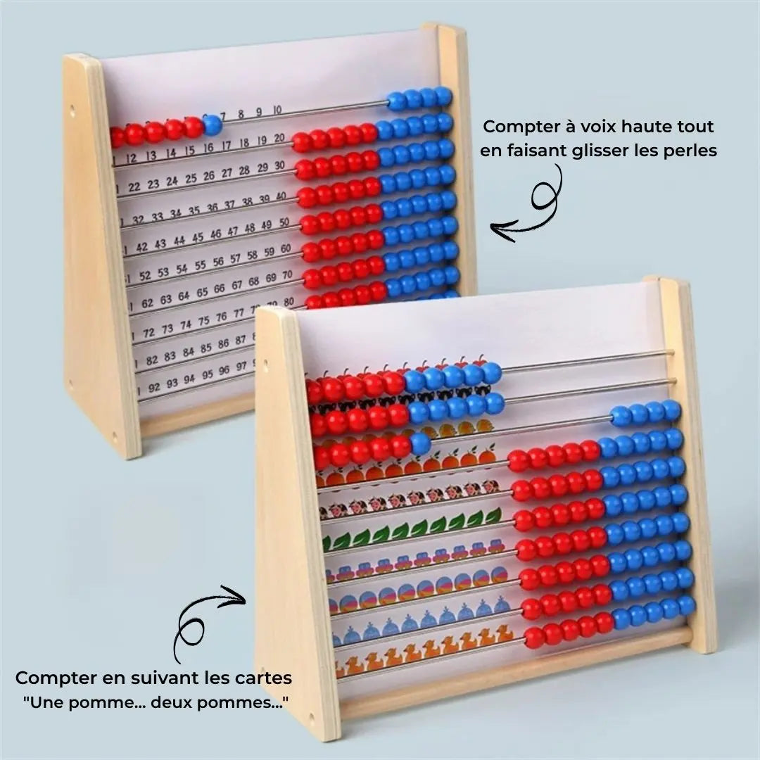 Montessori Chinese Abacus with Included Cards - Boulix™