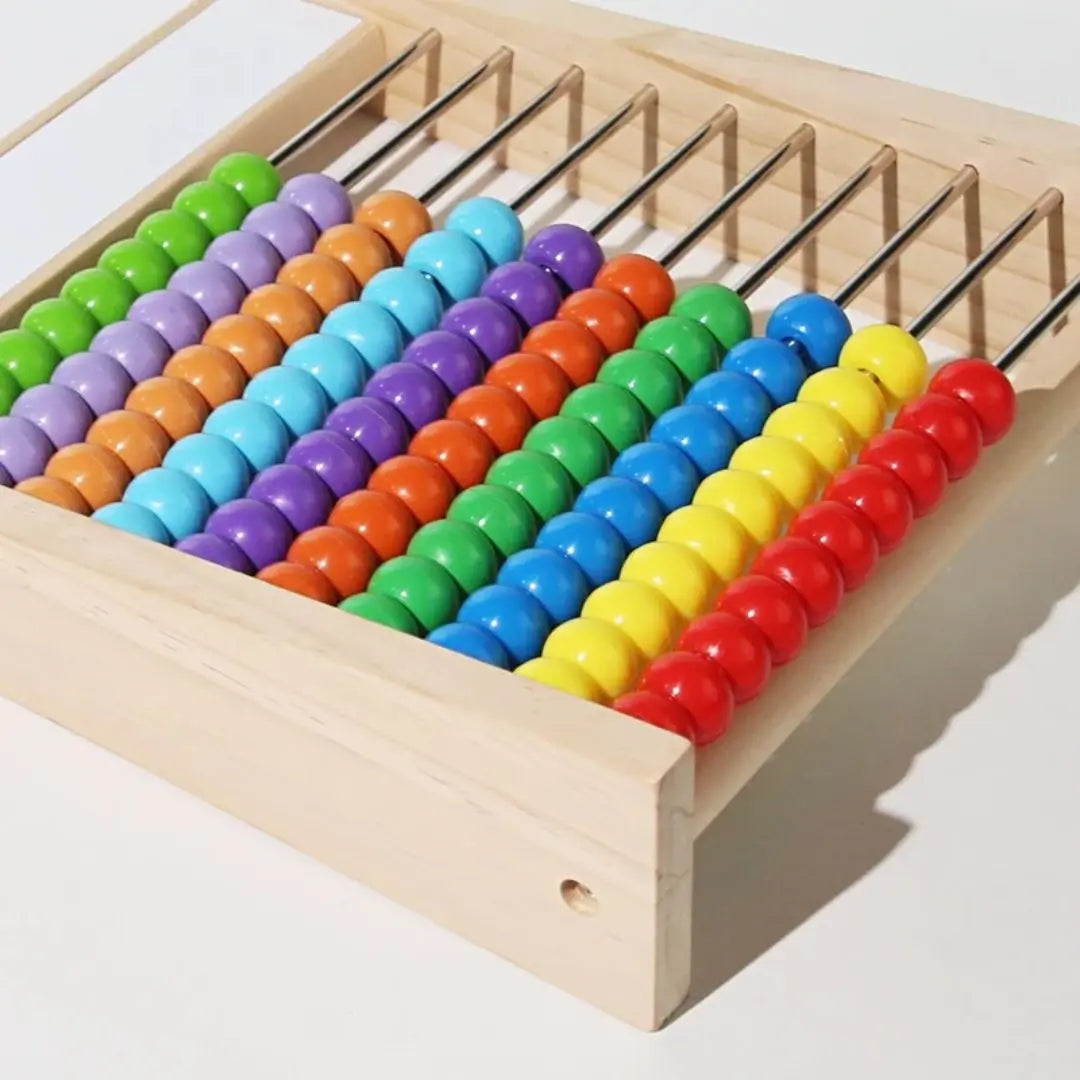 Educational wooden abacus with slate - WoodLearn™
