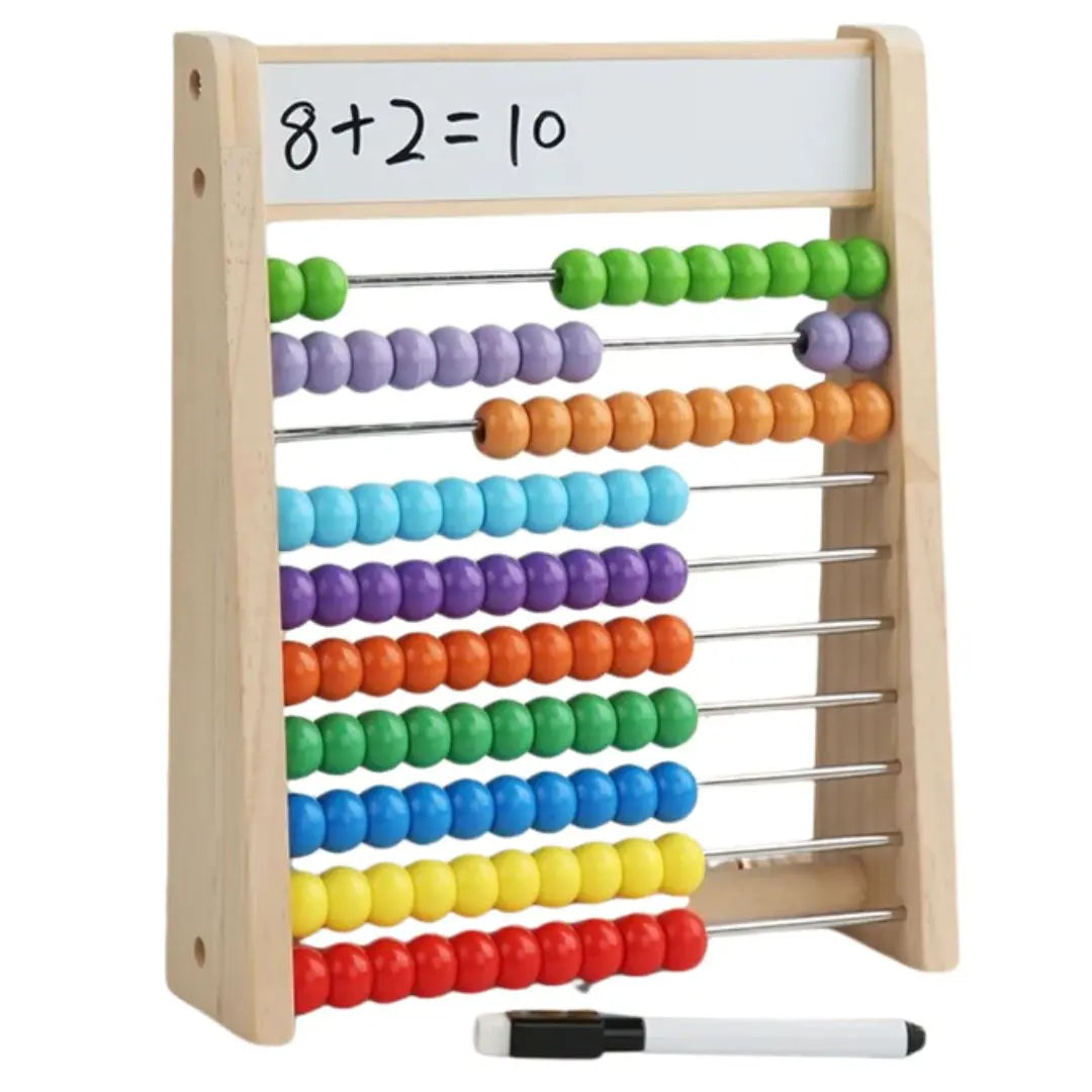 Educational wooden abacus with slate - WoodLearn™