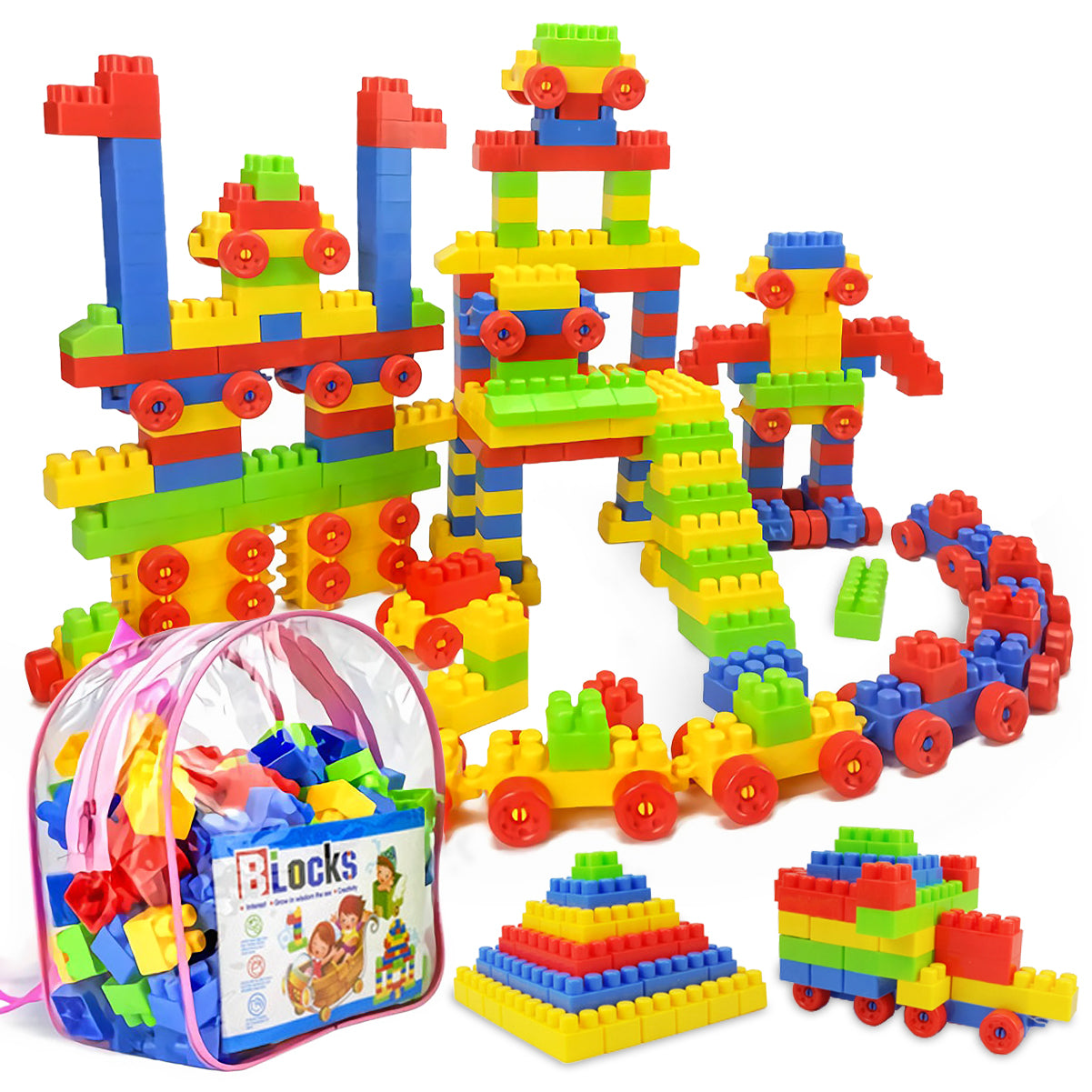 Blocchi di Costruzione per Bambini 130 Pezzi