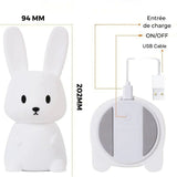 Veilleuse Bébé Lapin Silicone