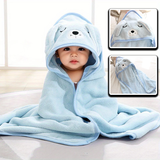 Cape de bain bébé | DadaZoo™ CHIEN BLEU