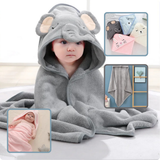 Baby Bath Cape | DadaZoo™ GREY ELEPHANT