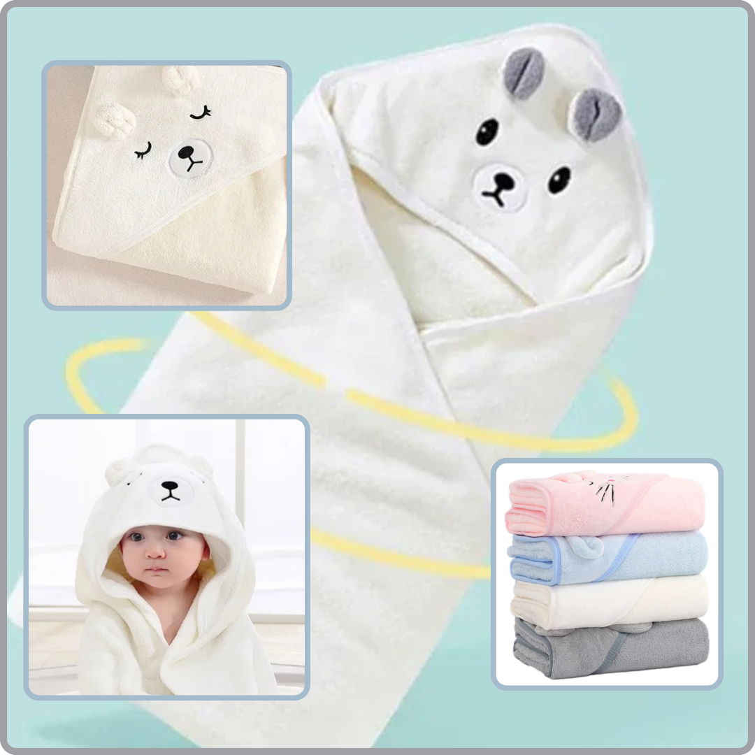 Accappatoio neonato | DadaZoo™ ORSO BIANCO