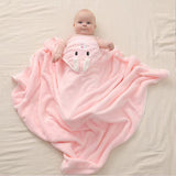 Animal-Patterned Baby Bath Cape