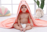 Animal-Patterned Baby Bath Cape