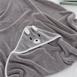 Animal-Patterned Baby Bath Cape