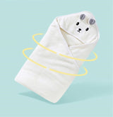 Animal-Patterned Baby Bath Cape