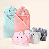 Animal-Patterned Baby Bath Cape