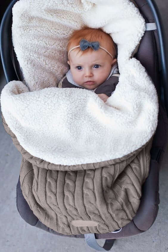 Cashmere Dream™ Angular Cocoon Sleeping Bag (Lamb Fleece Lined Swaddle)