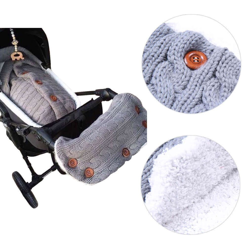 Cashmere Dream™ Gigoteuse Boutonnée en Tricot