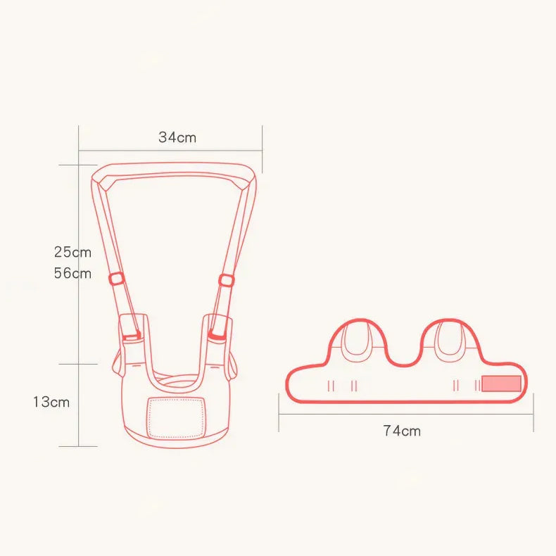 Baby walking assistant harness