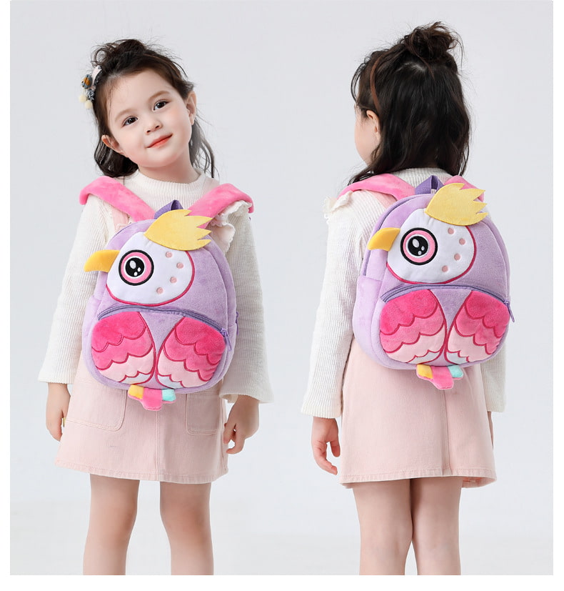 Charming Critter™ Zaino di Peluche per Bambini (Morbido Zaino Animale)