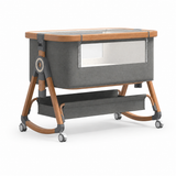 3-in-1 Baby Bedside Sleeper with Wheels for Babies 0-36 Months