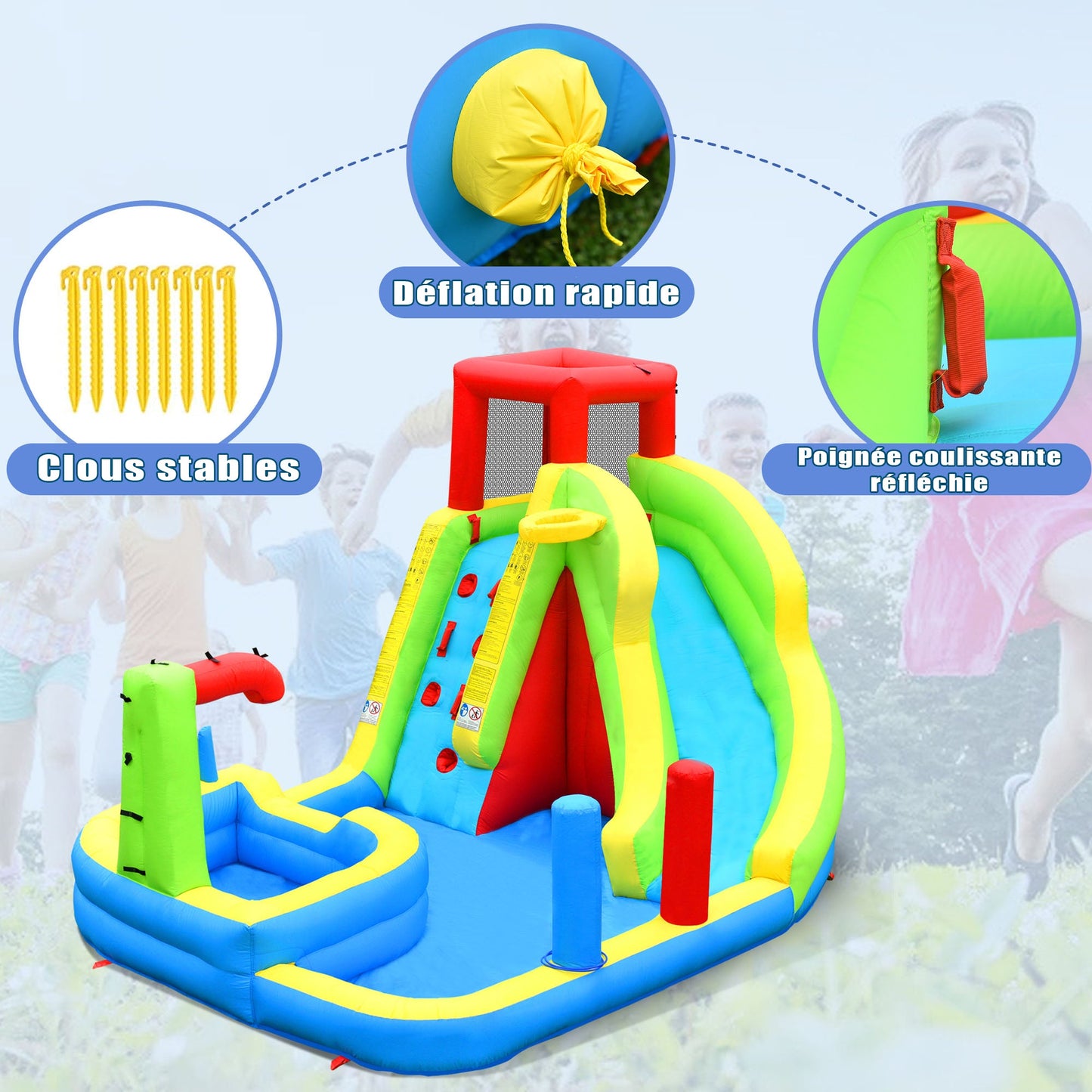 Chateau Gonflable avec Souffleur pour Enfants