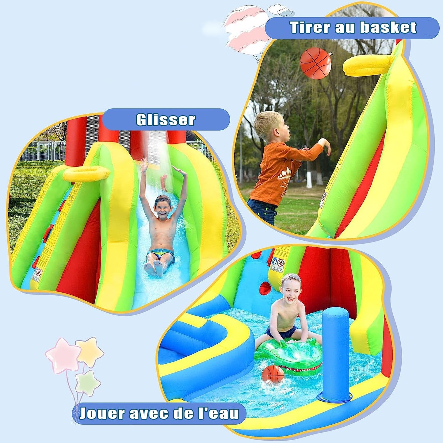 Chateau Gonflable avec Souffleur pour Enfants