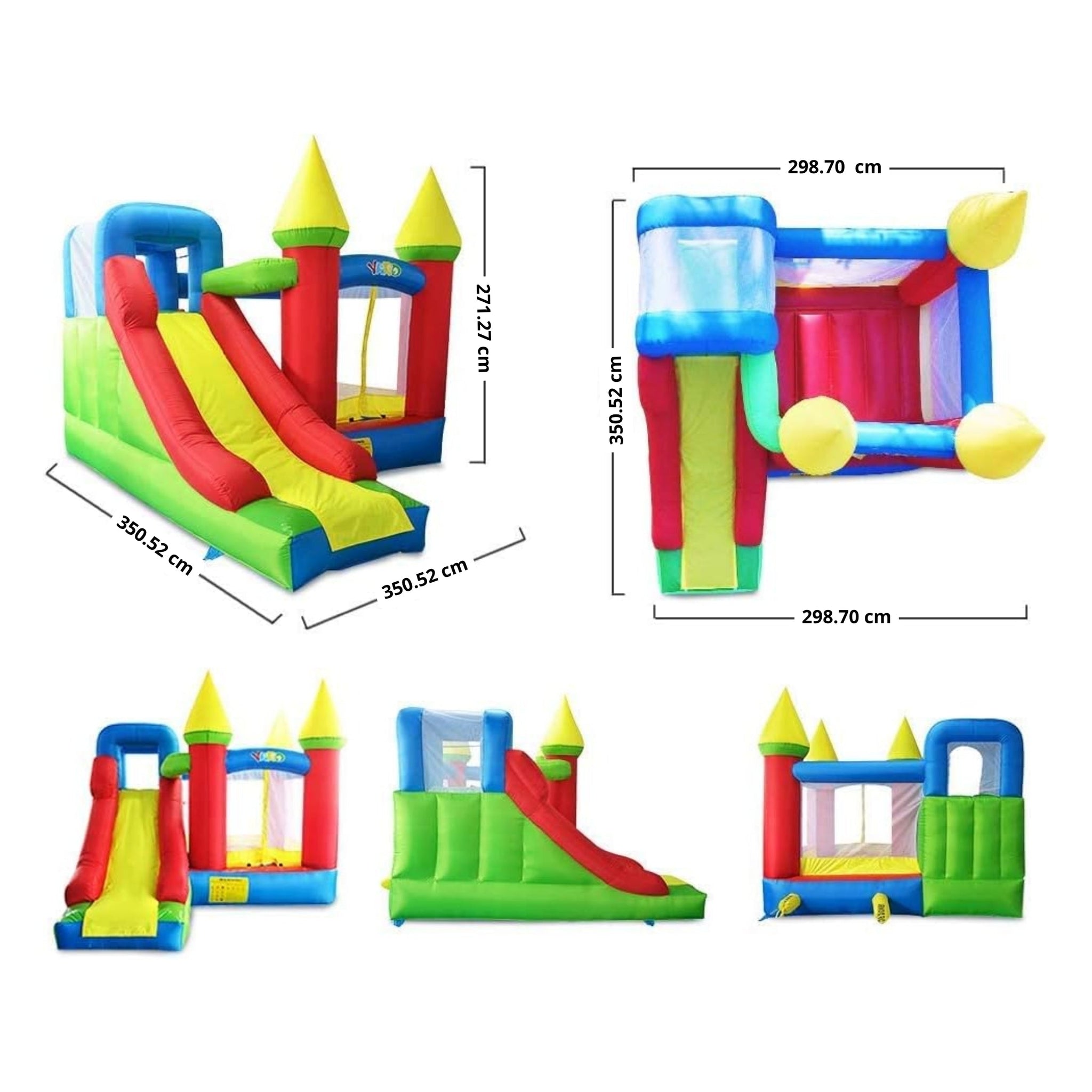 Castello gonfiabile con scivolo | SlipBounce
