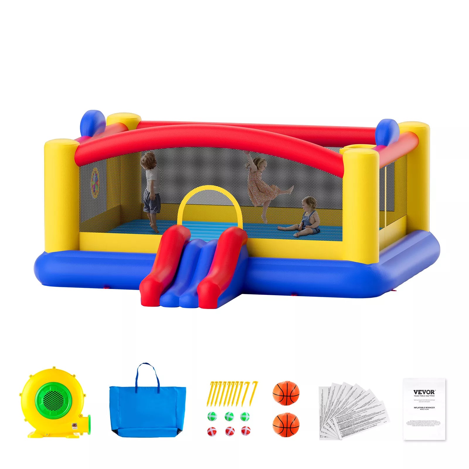 Kids' Inflatable Castle with Net | PlayNet