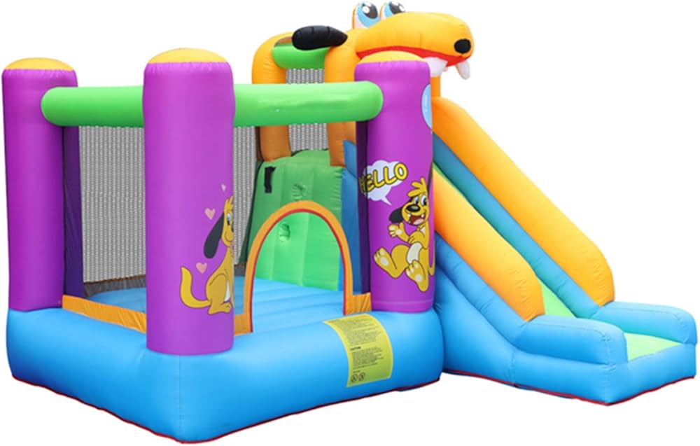 Kids Inflatable Bouncy Castle with Slide | FunSlip