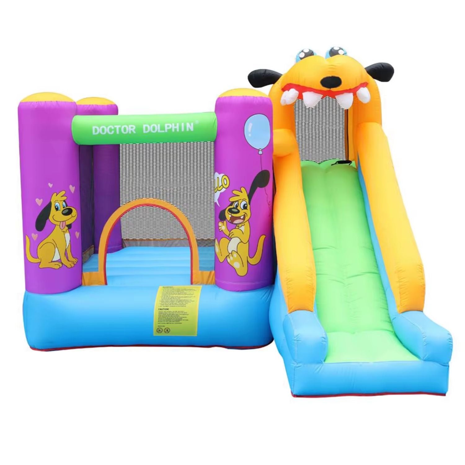 Kids Inflatable Bouncy Castle with Slide | FunSlip