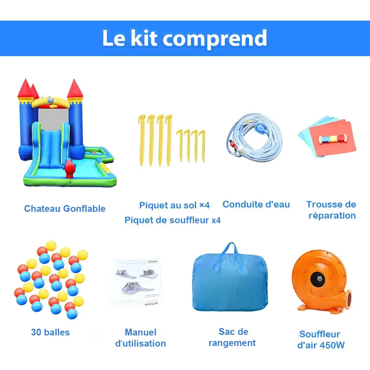 Multi-Activity Inflatable Castle | JoyPark