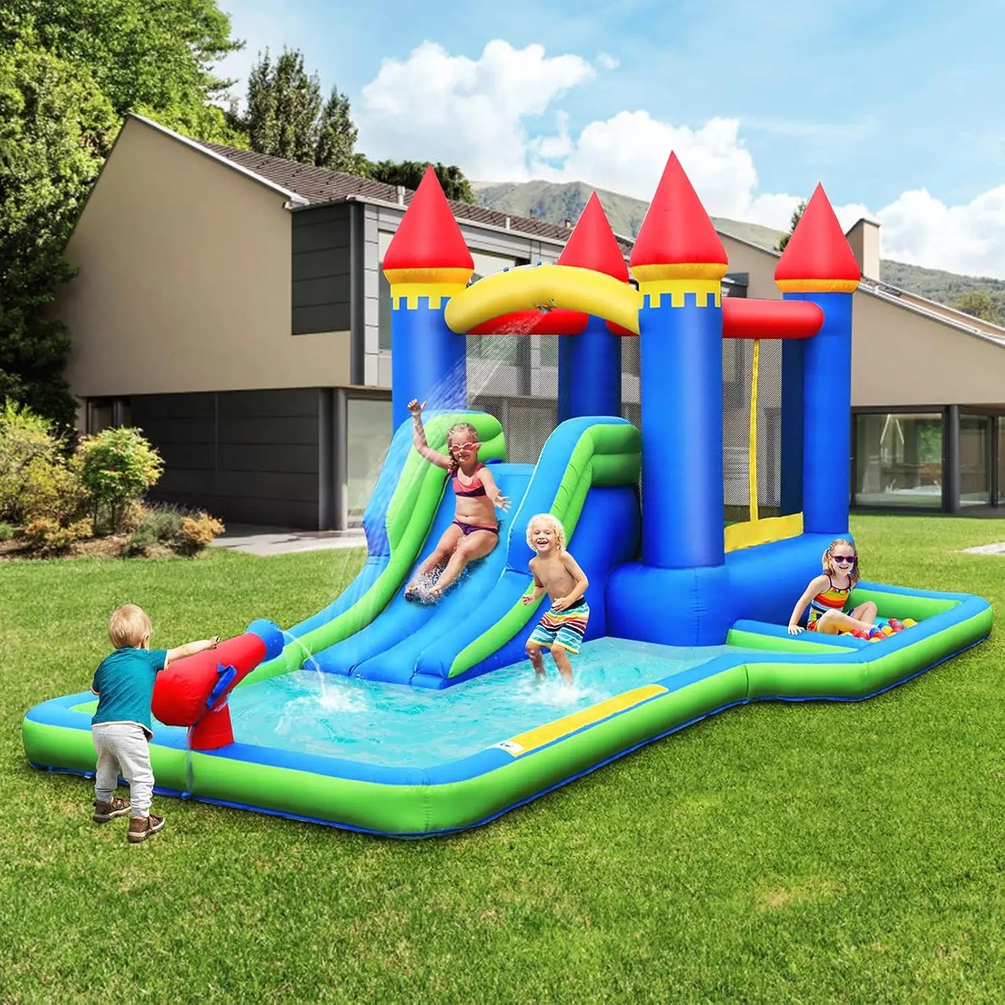 Multi-Activity Inflatable Castle | JoyPark