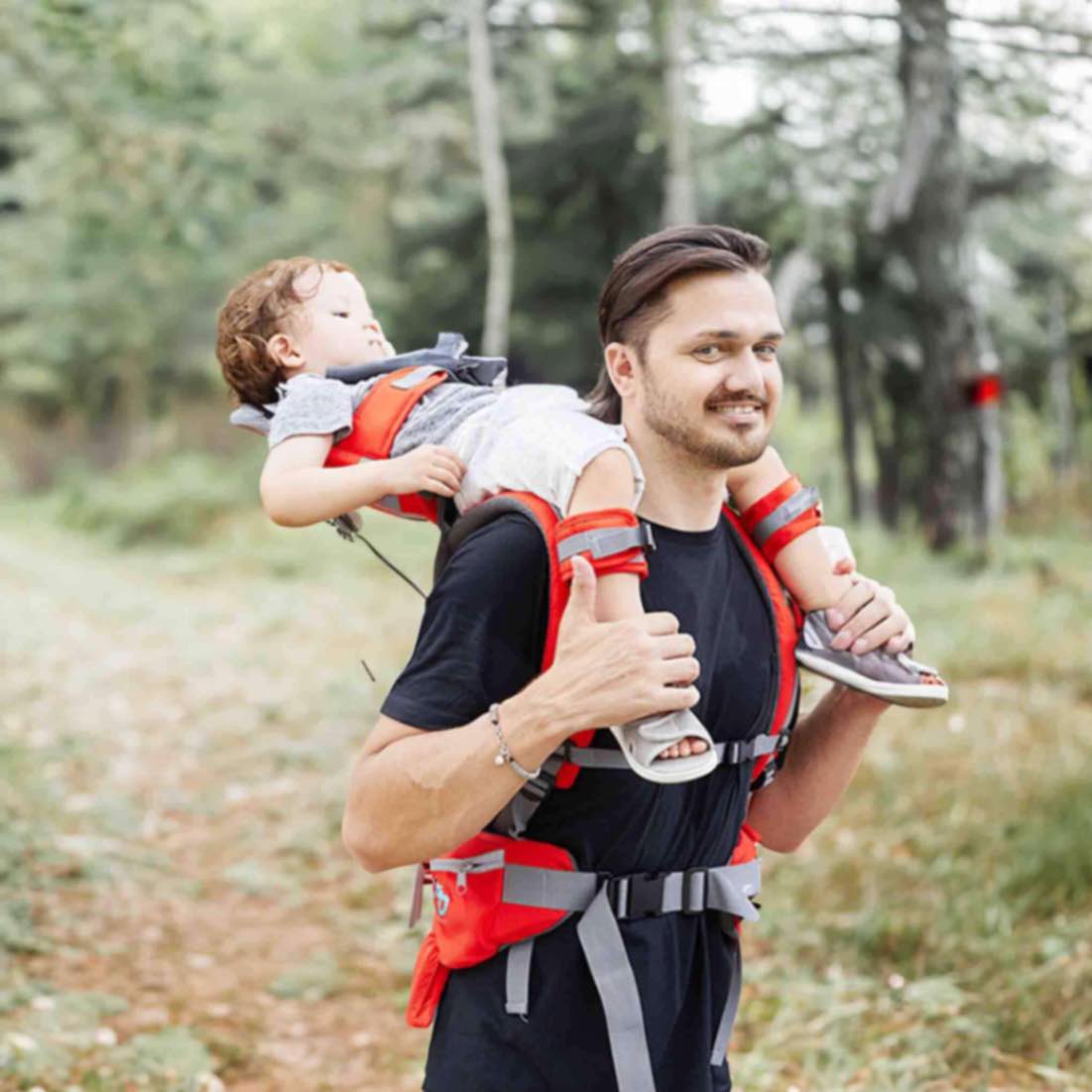 Porte-bébé de Randonnée CherubUp™ Pro (avec Ceinture de Soutien à la Taille)