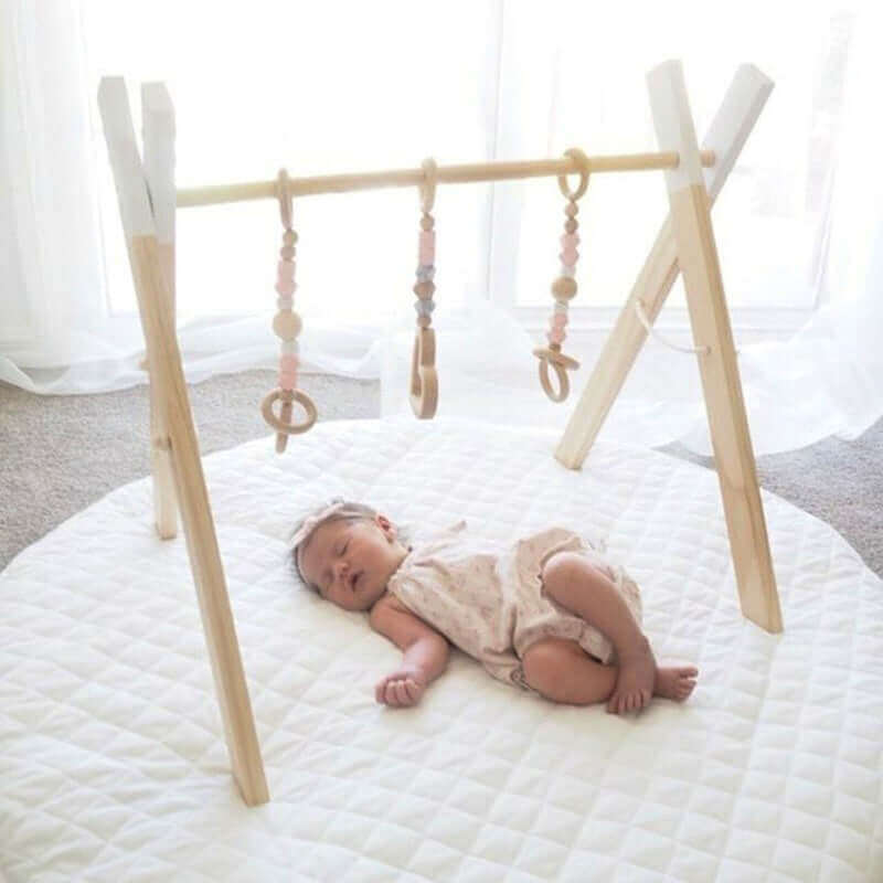 Arche d'Activité en Bois CherubWood™ Céleste pour Bébé (Centre d'Activités Montessori)