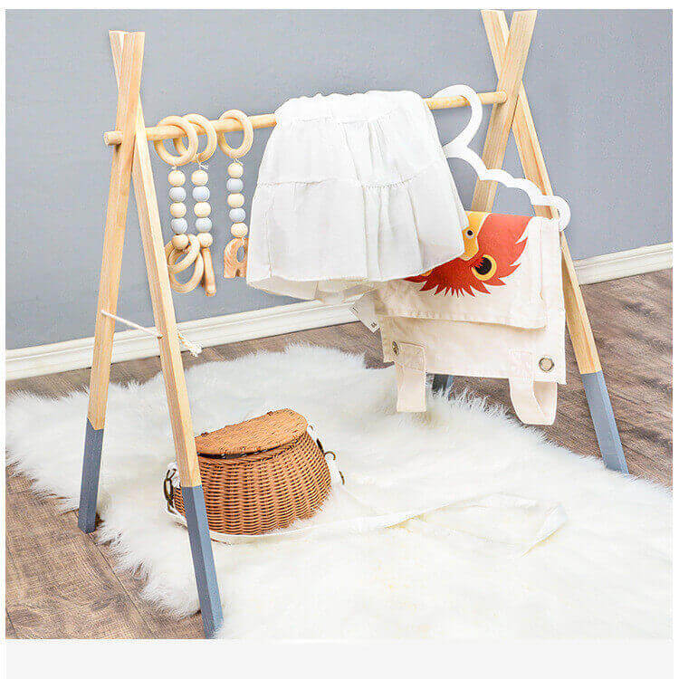 Arche d'Activité en Bois CherubWood™ Céleste pour Bébé (Centre d'Activités Montessori)