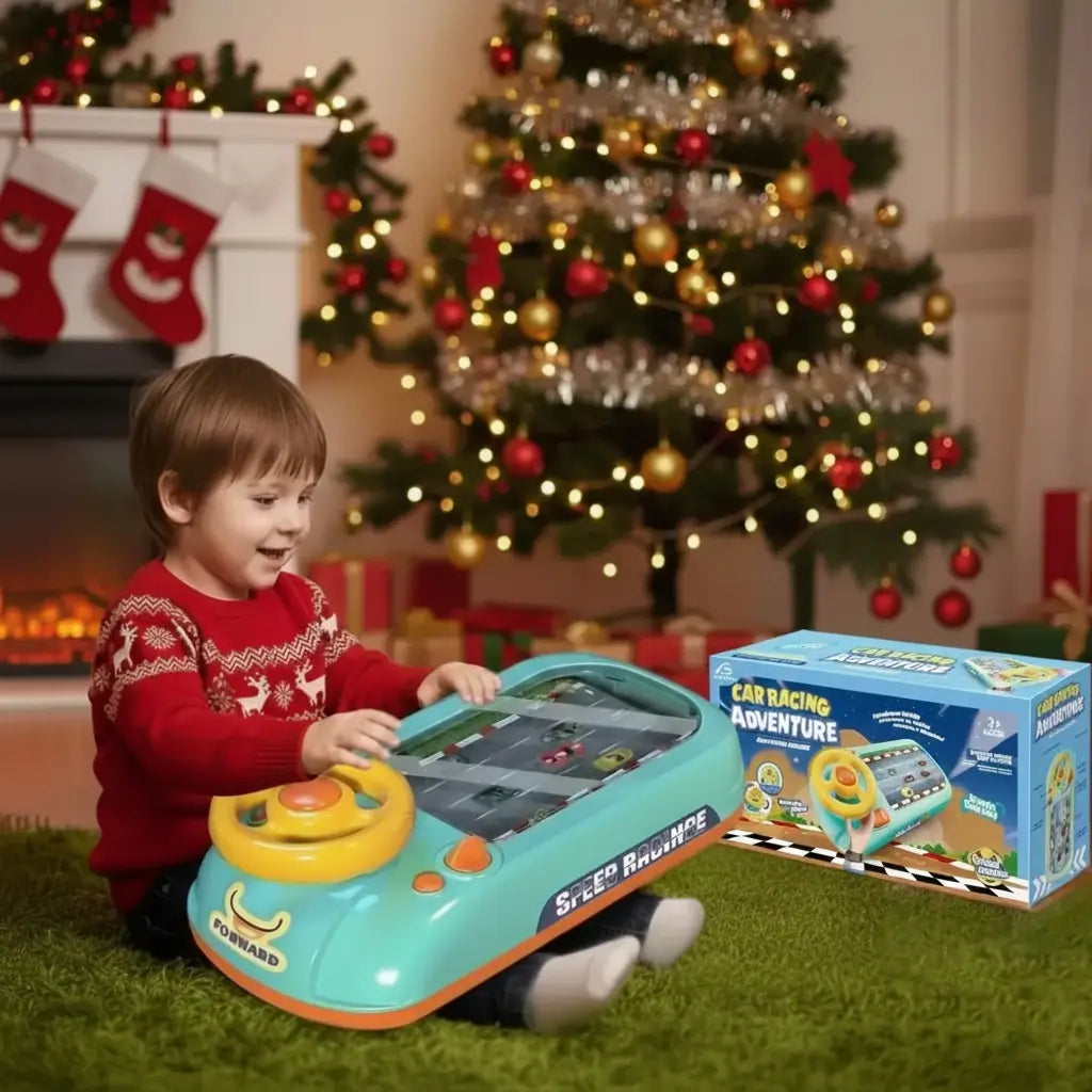Circuit voiture enfant avec volant interactif | MiniDrive