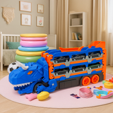 2-in-1 Dinosaur Garage Kids' Car Track | VroomDino