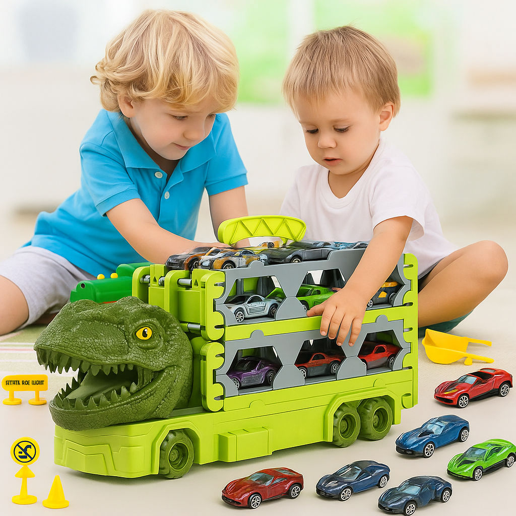 Dinosaur Car Track for Kids | MegaLoop